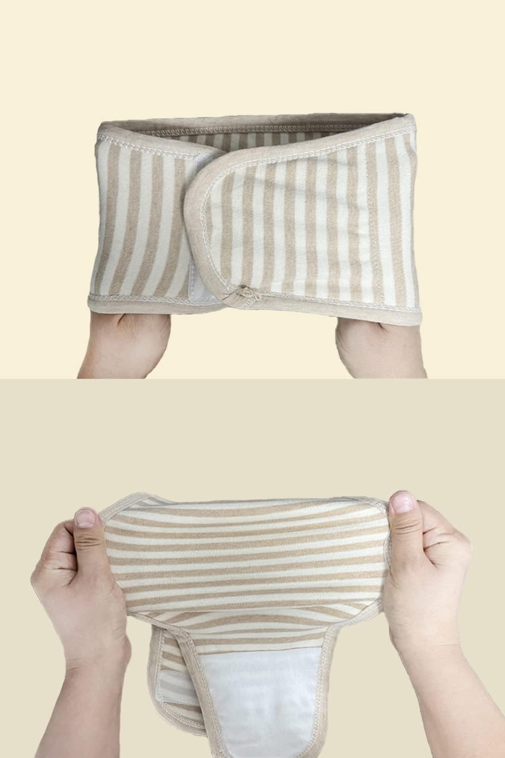 Topwon Umbilical Cord Cover for Newborn Baby Belly Button Band, 4 Pack Cotton Belly Binder Hernia Care Navel Truss Wrap New Born Must Have Shower Gift - Image 7